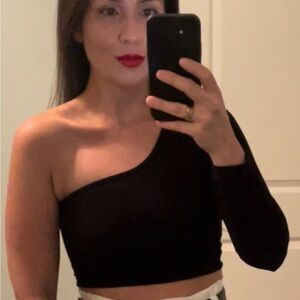 Klassy Network One Shoulder Long Sleeve Brami XS